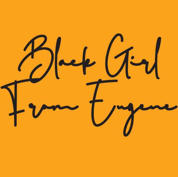 Black Girl From Eugene Gold Hoodie - Image 2