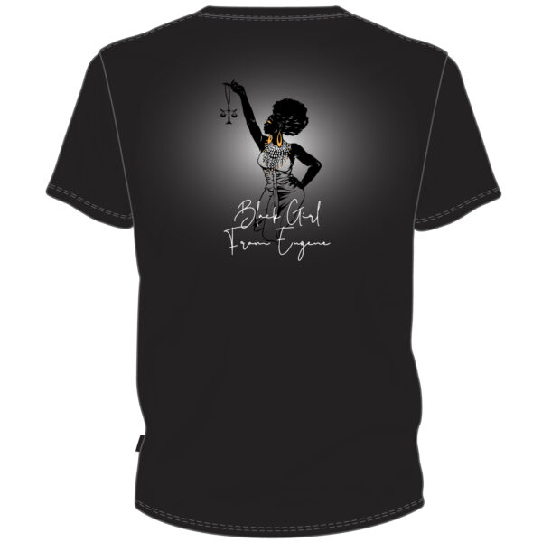 Black Girl From Eugene Black T-Shirt